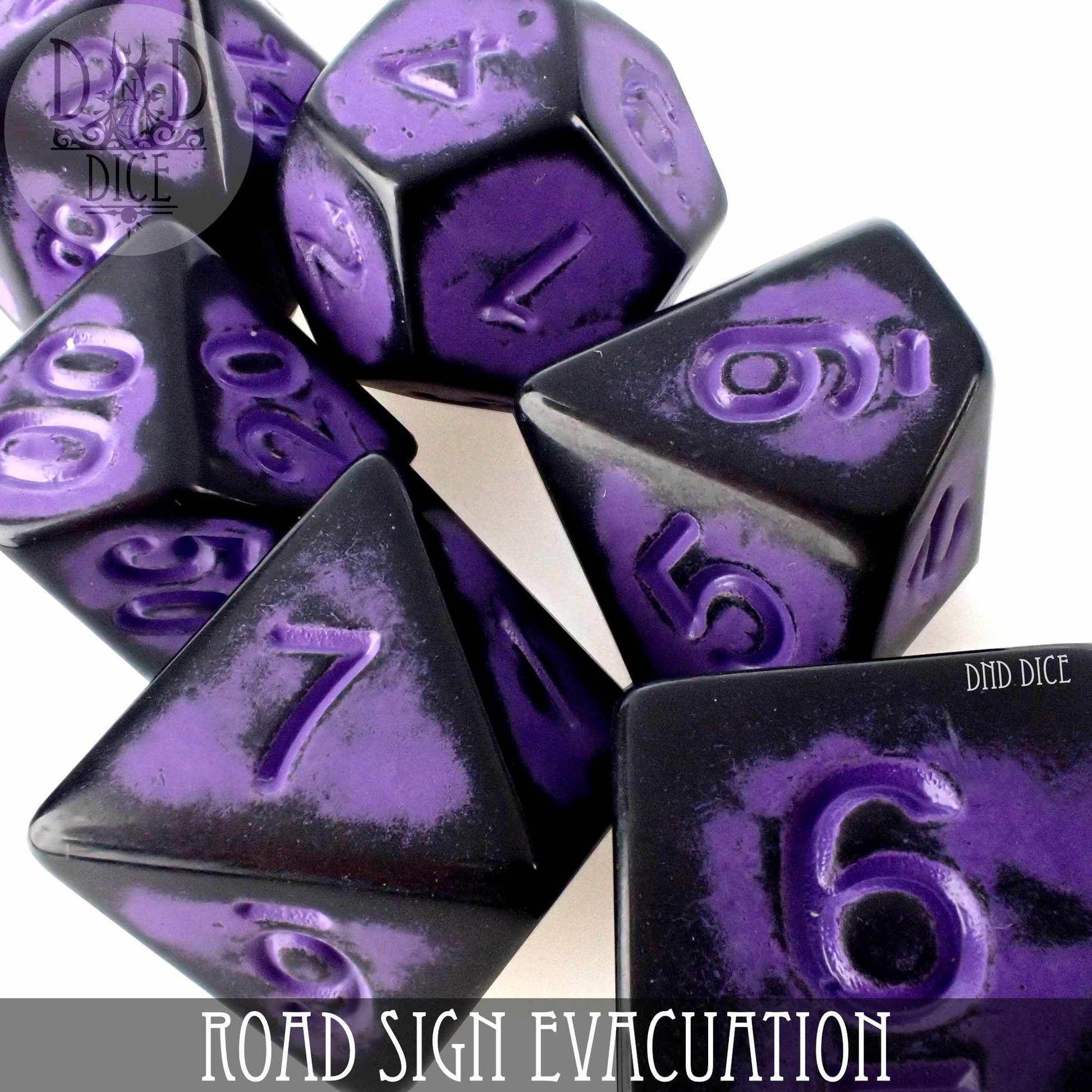 Road Sign Evacuation Dice Set - 