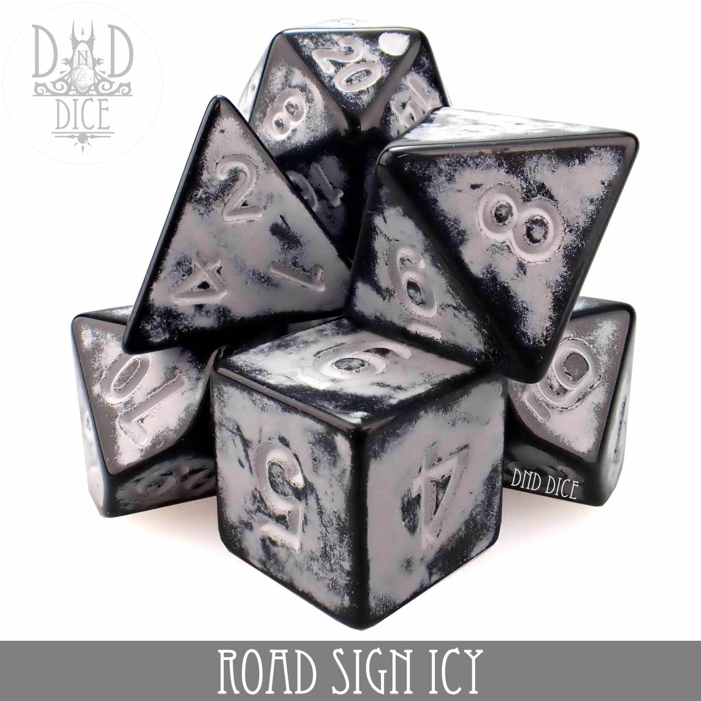 Road Sign Icy Dice Set - 