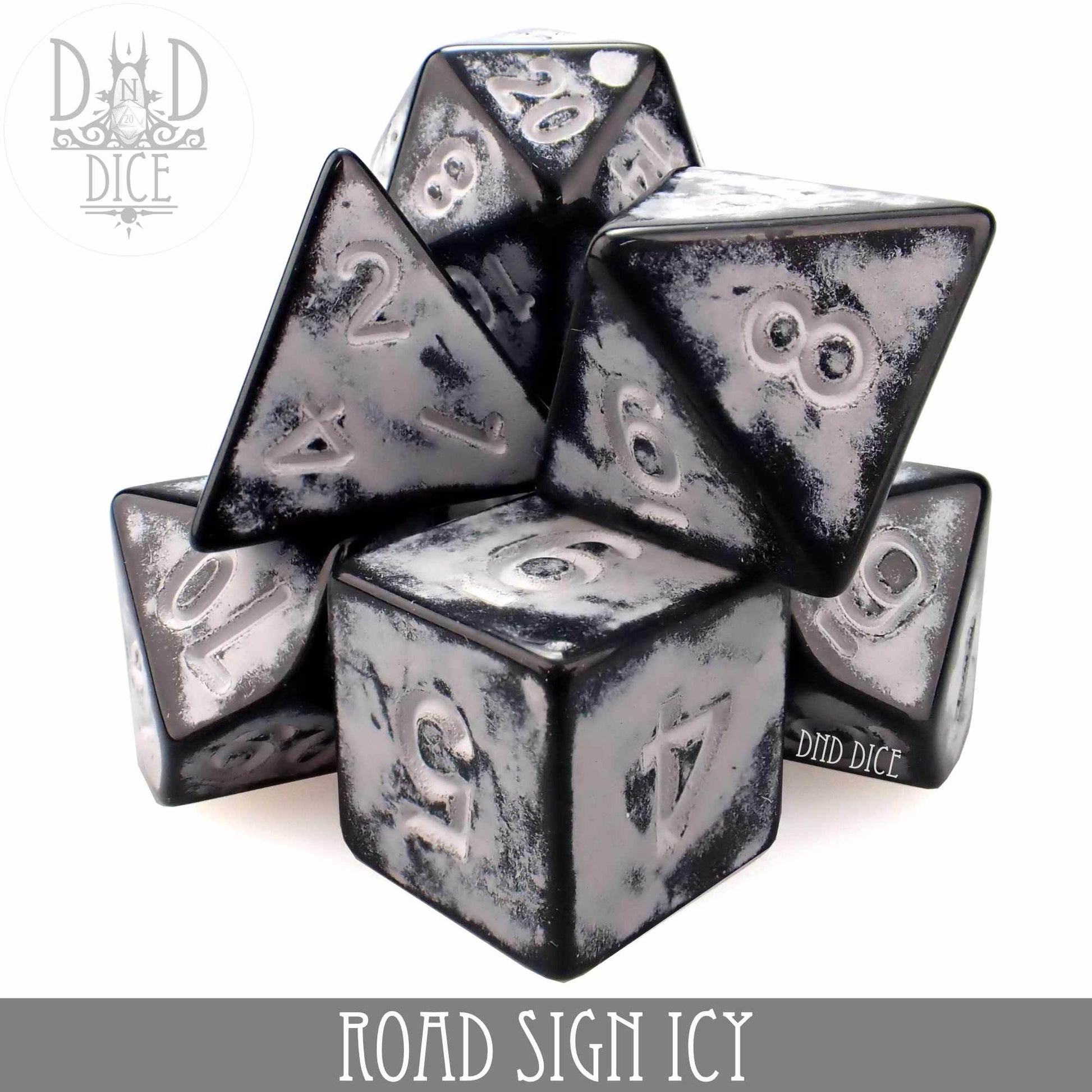 Road Sign Icy Dice Set - 