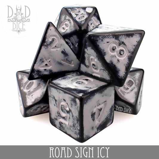 Road Sign Icy Dice Set - 
