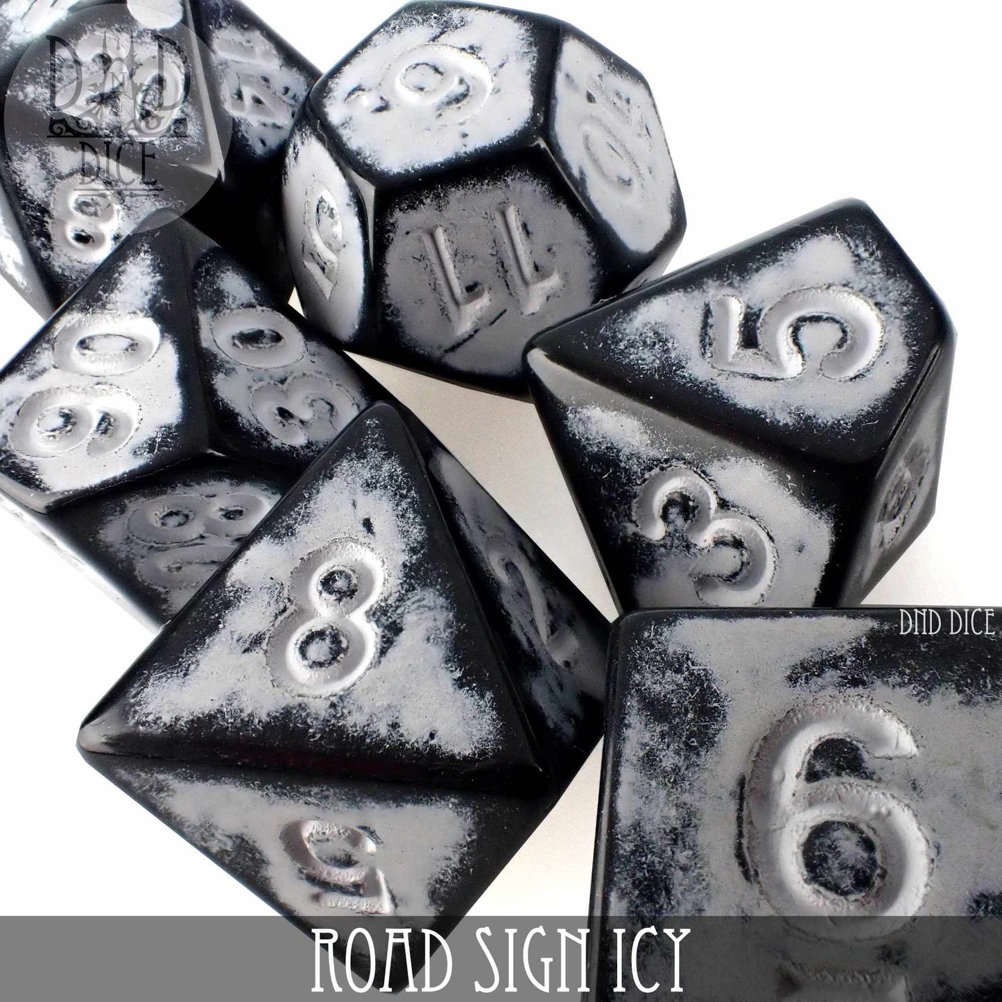 Road Sign Icy Dice Set - 