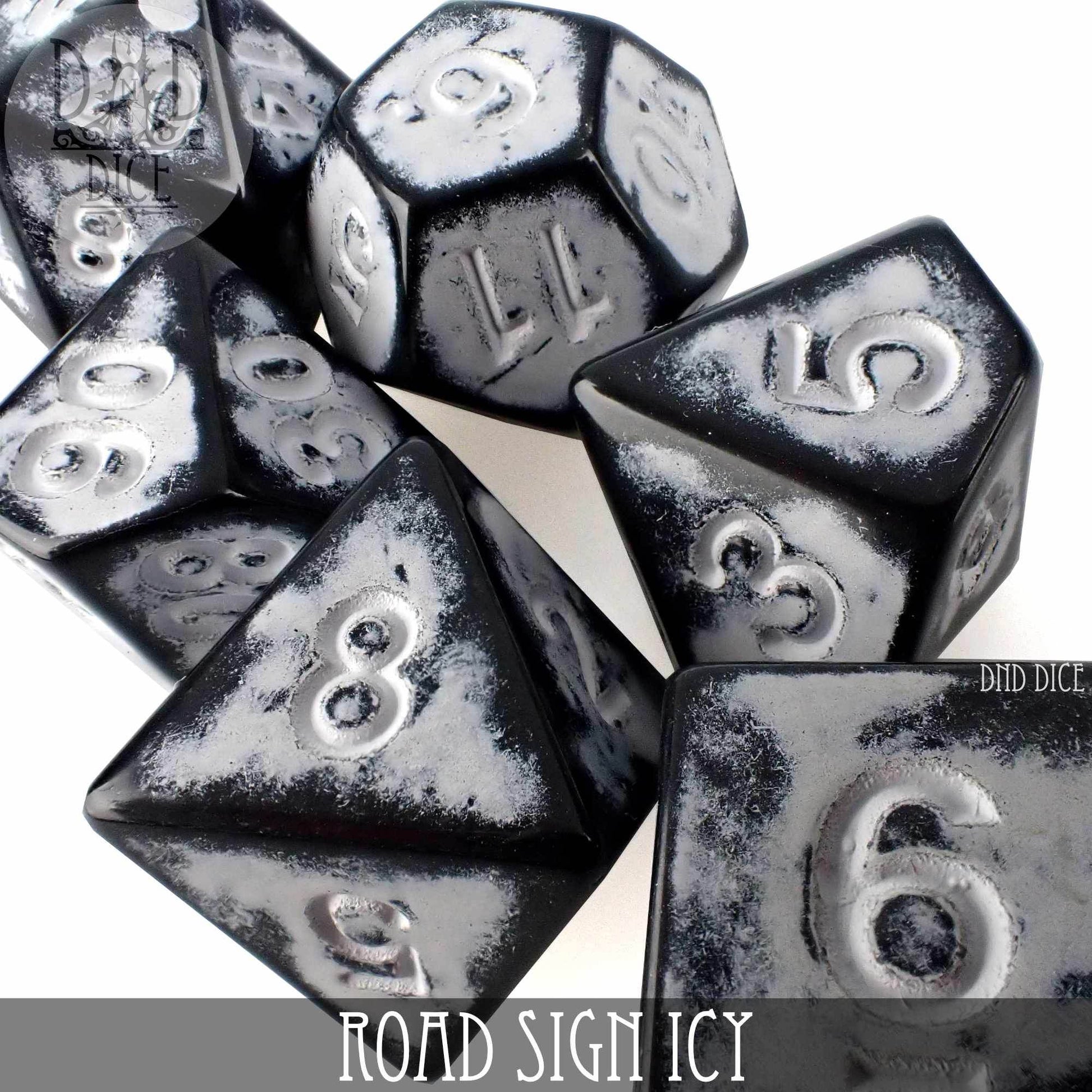 Road Sign Icy Dice Set - 