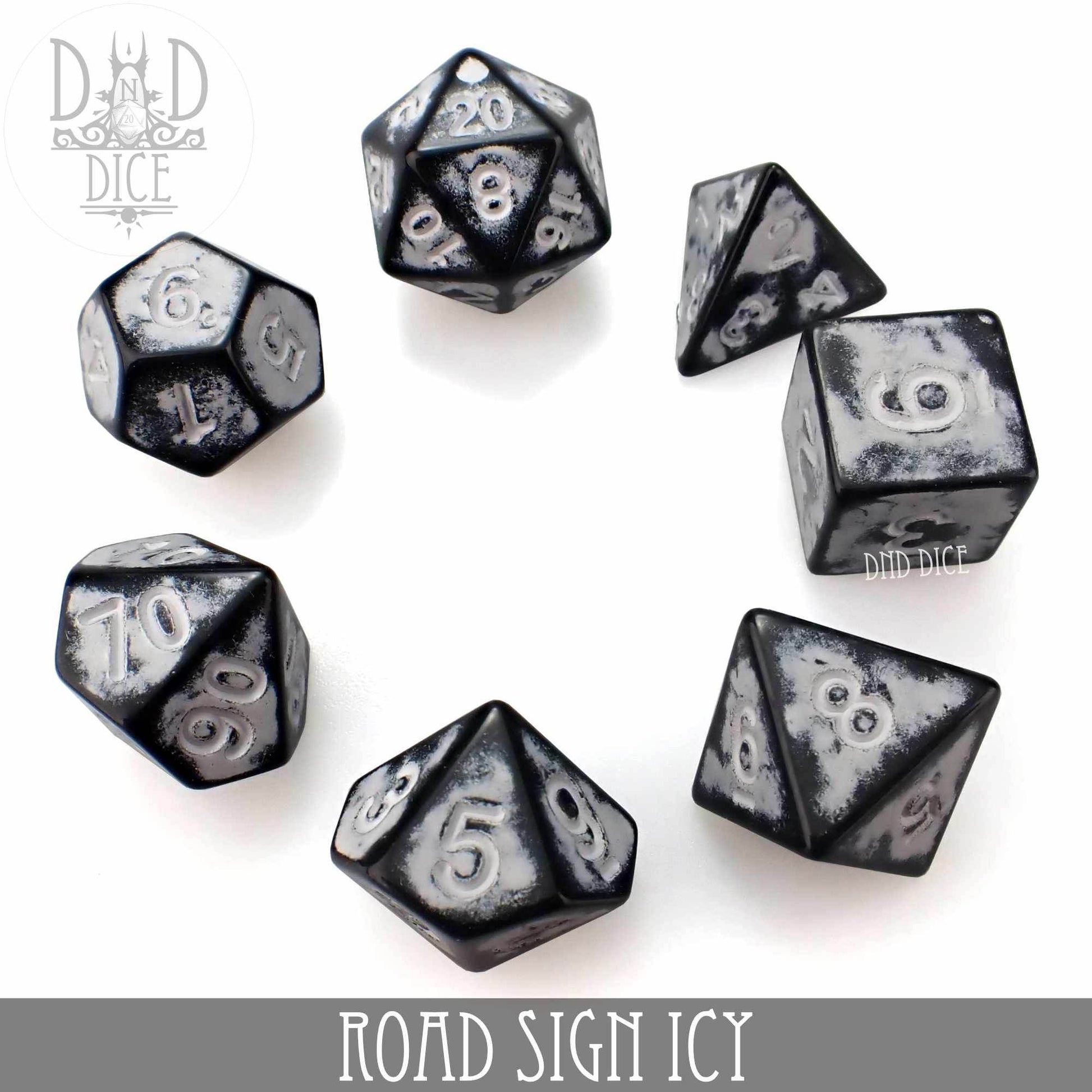 Road Sign Icy Dice Set - 