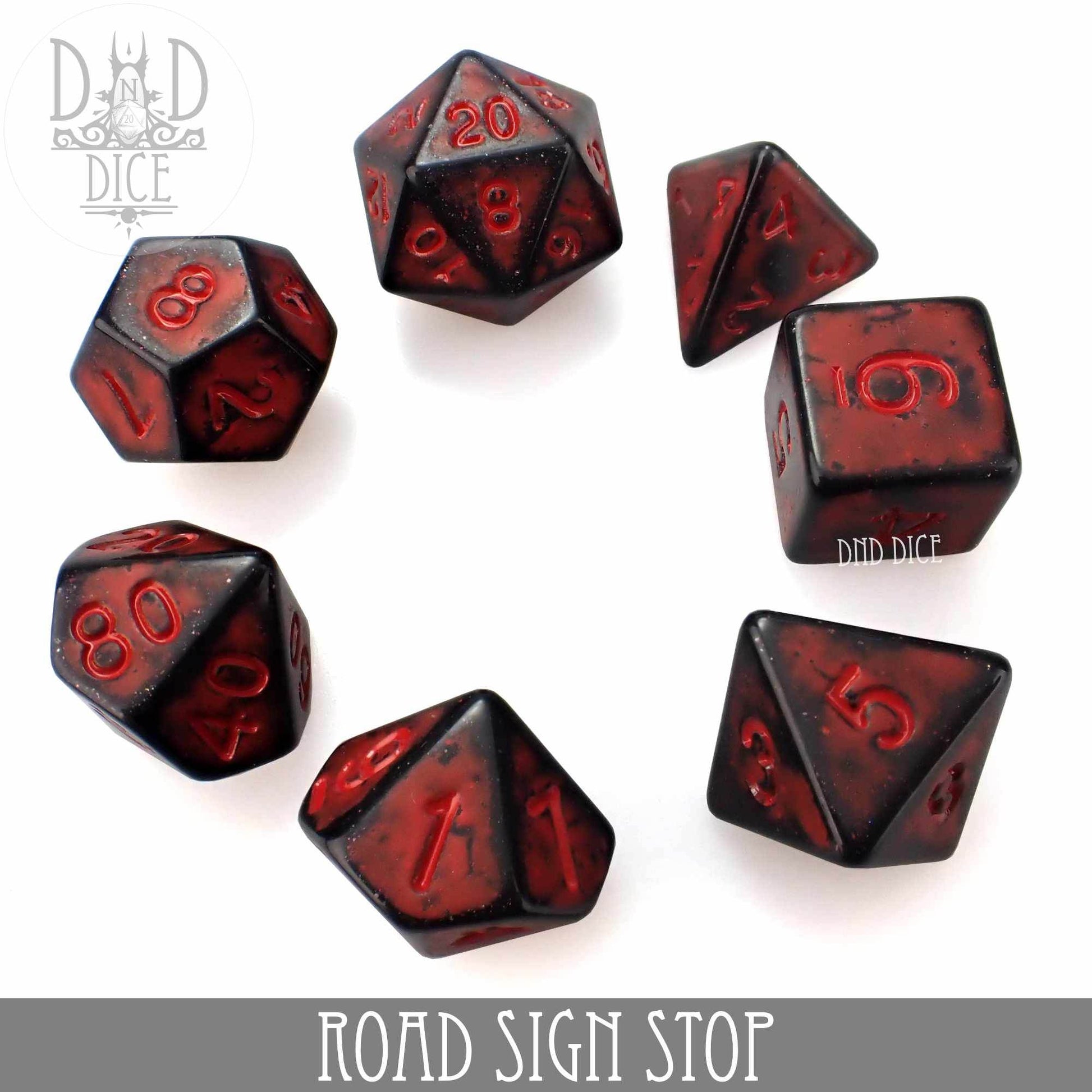 Road Sign Stop Dice Set - 