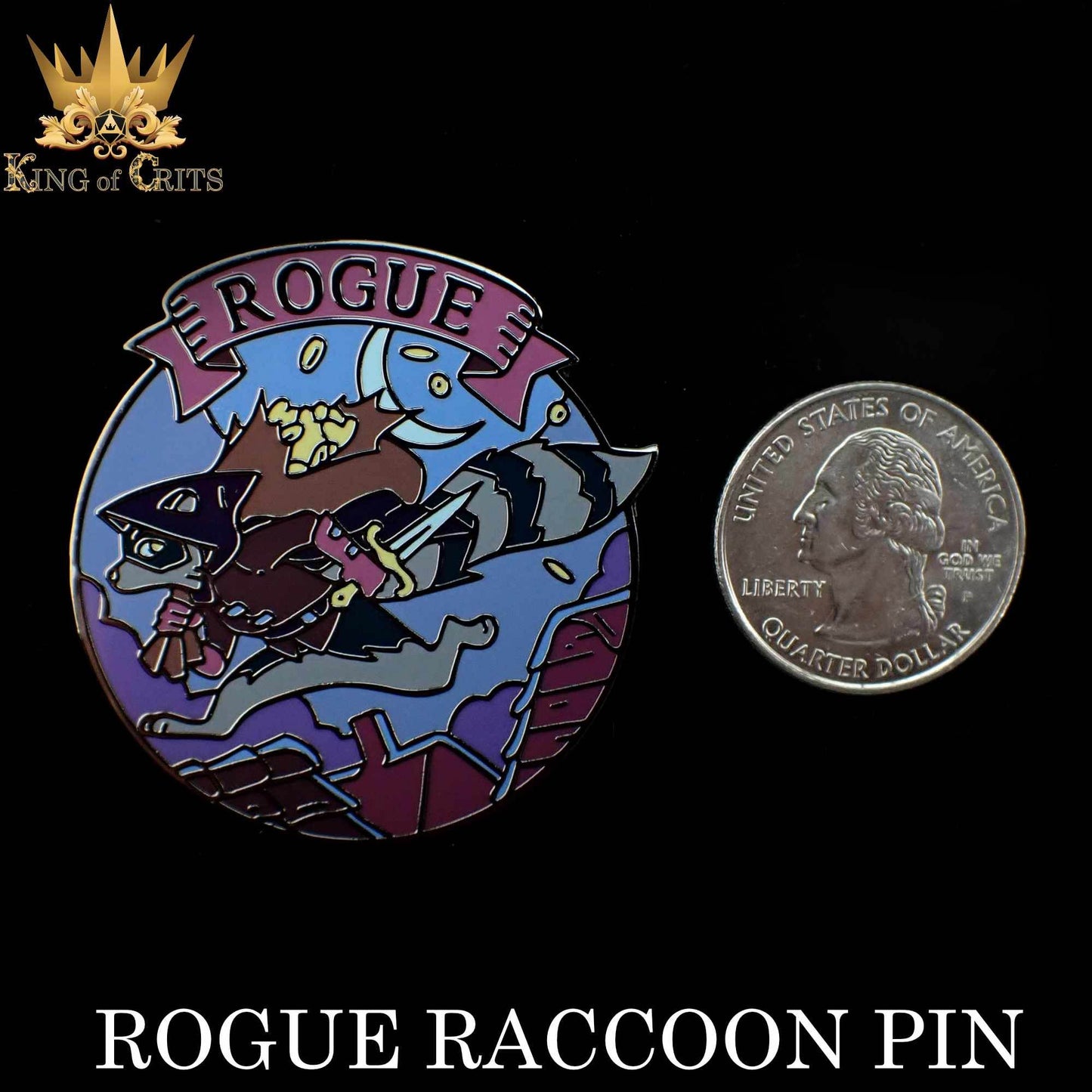 Rogue Raccoon Enamel Pin - 
