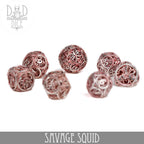 Savage Squid Metal Dice Set (Gift Box)