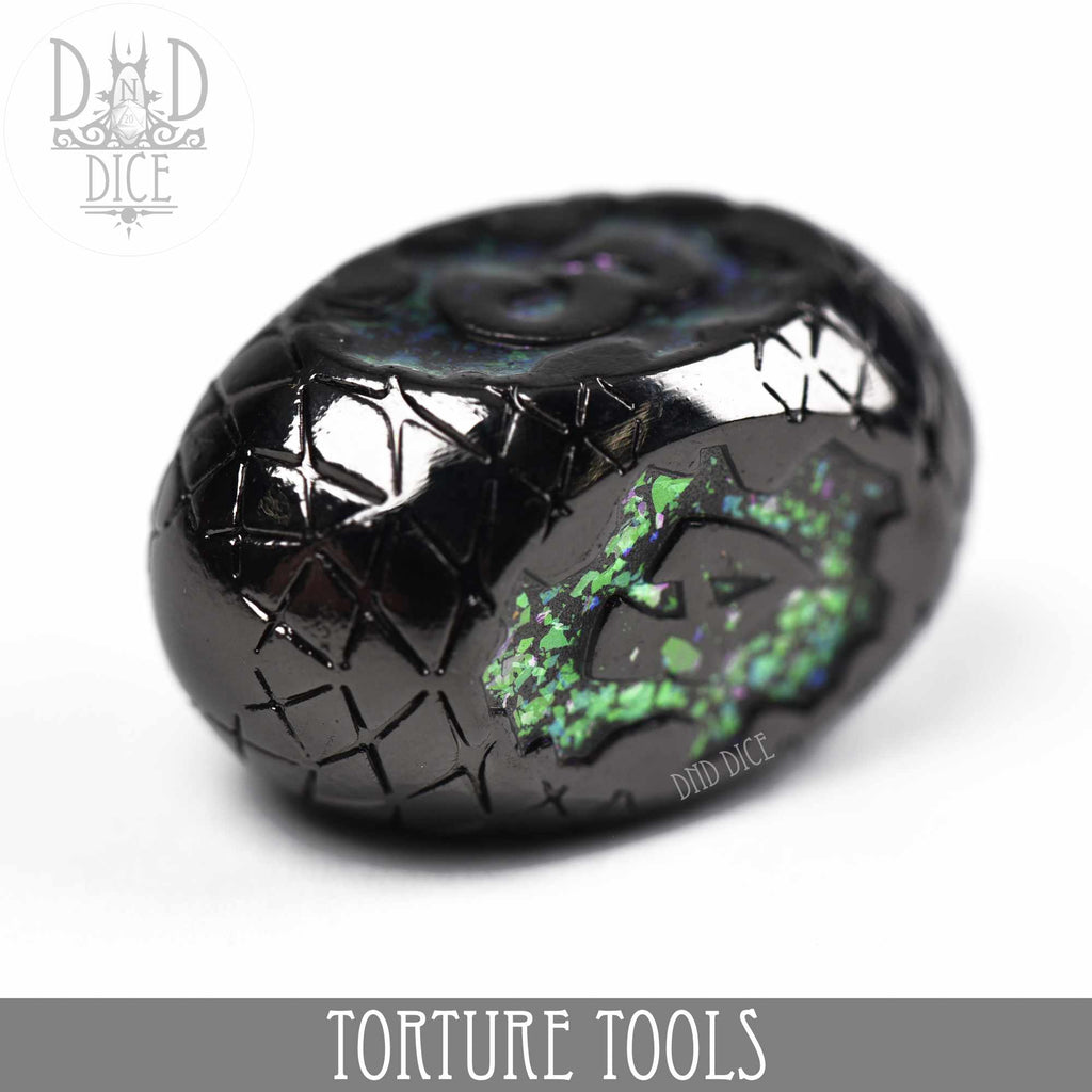 Torture Tools Blue - Metal Dice Set