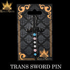Trans Sword Enamel Pin