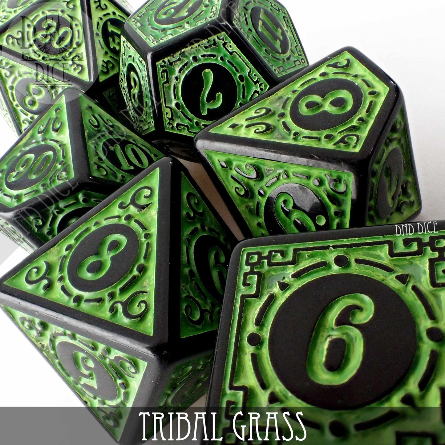 Tribal Grass Dice Set