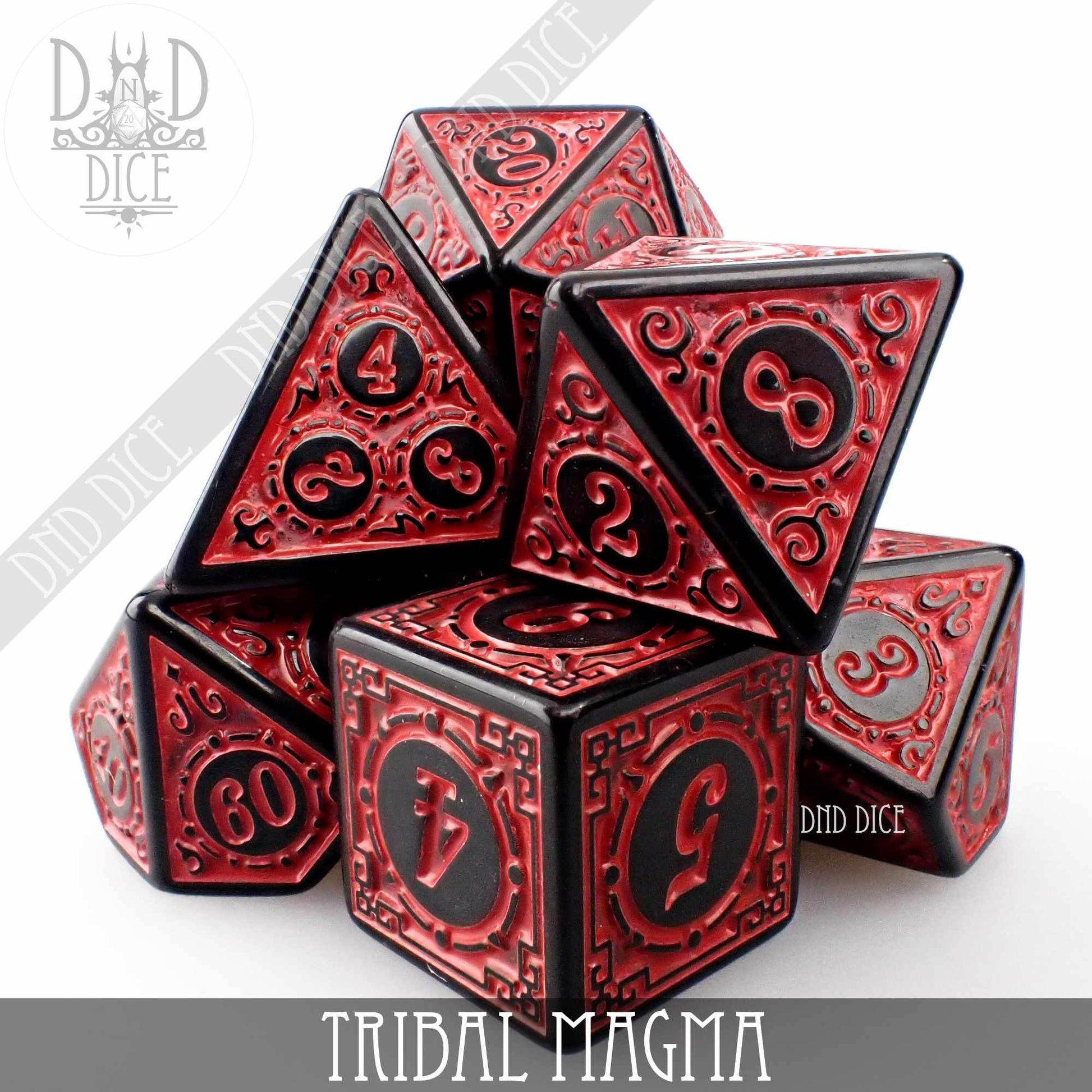 Tribal Magma Dice Set - 