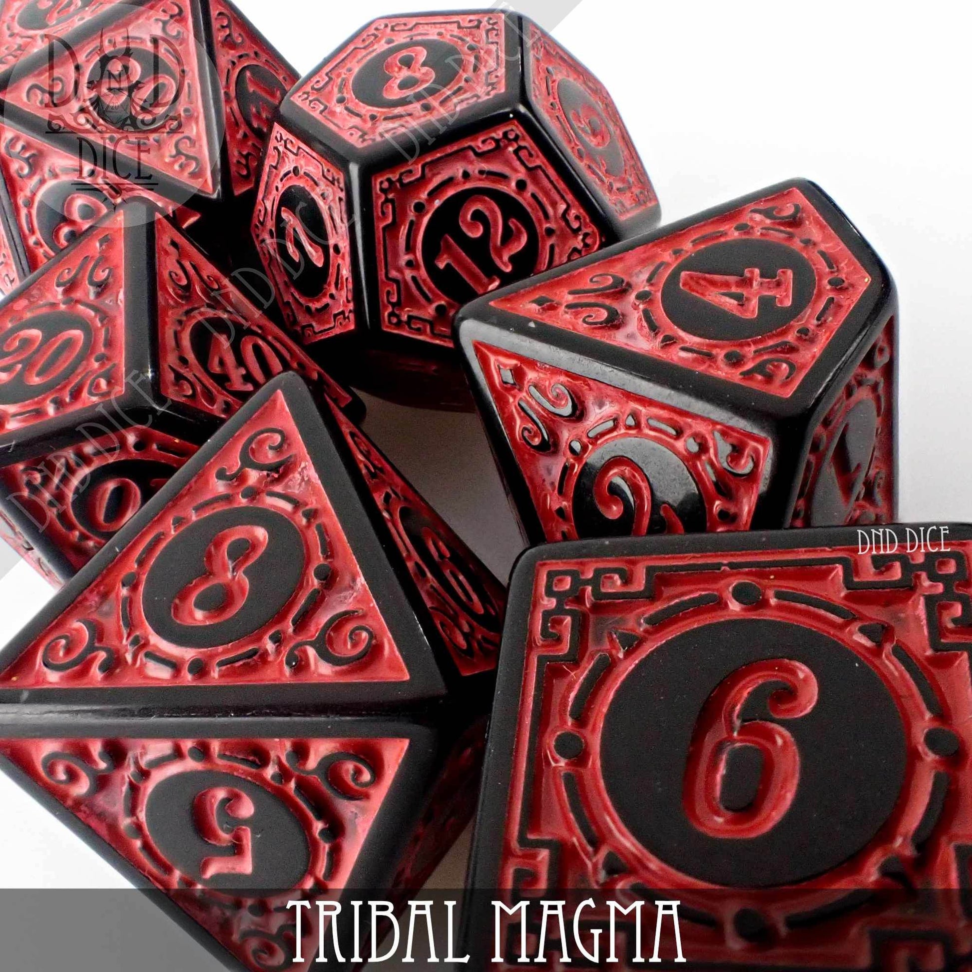 Tribal Magma Dice Set - 