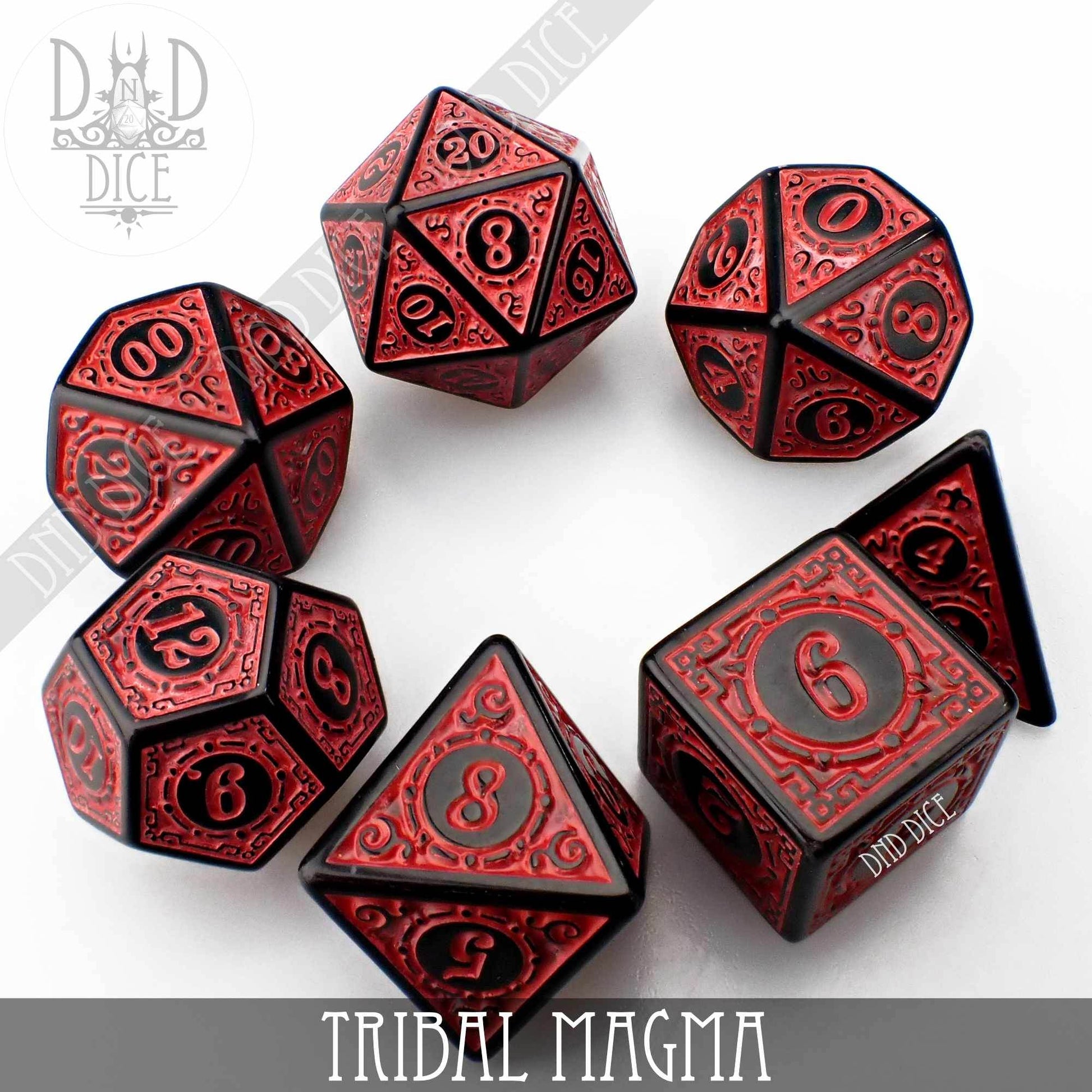 Tribal Magma Dice Set - 