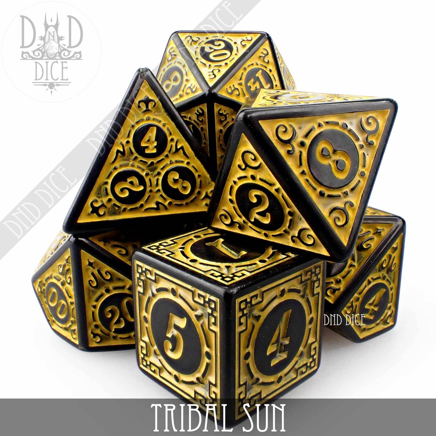 Tribal Sun Dice Set - 