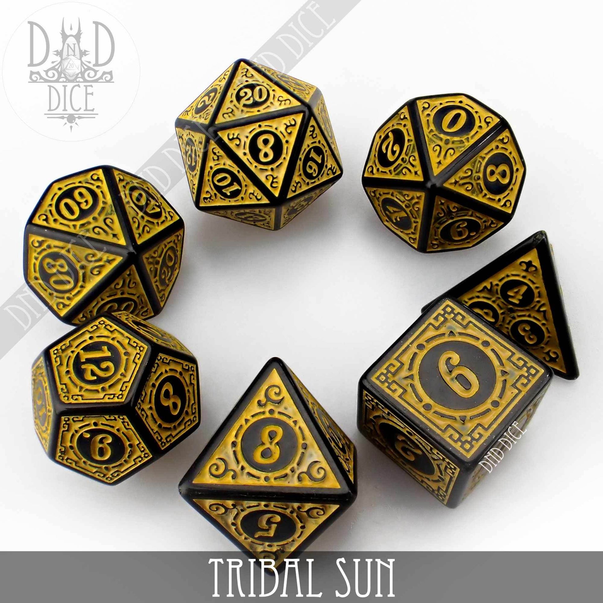Tribal Sun Dice Set - 