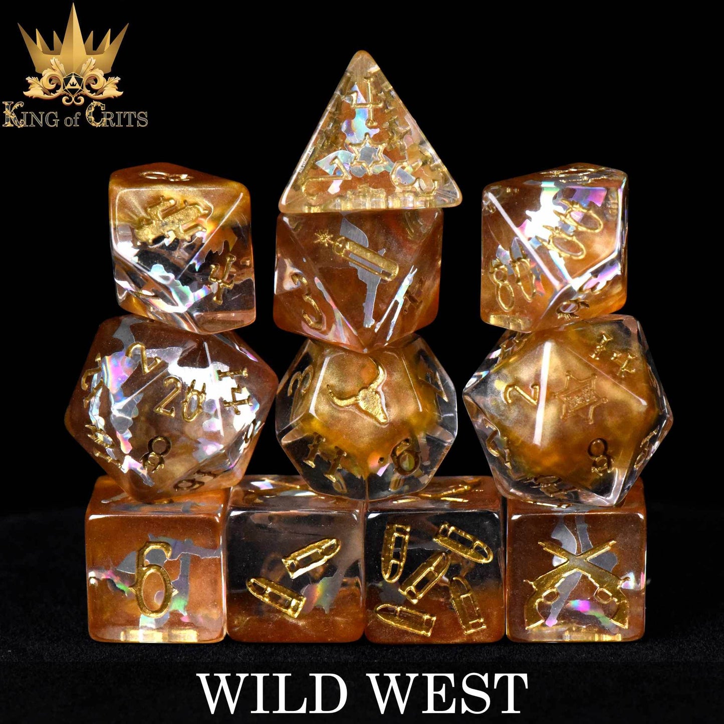 Wild West 11 Dice Set - 