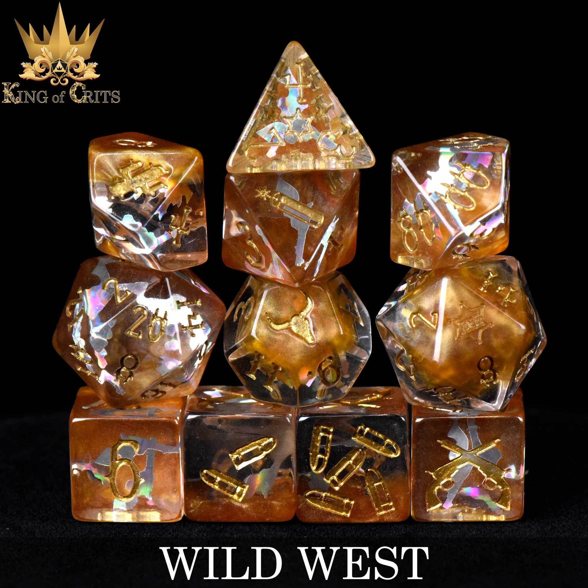 Wild West 11 Dice Set - 