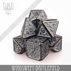 Windswept Battlefield Metal Dice Set