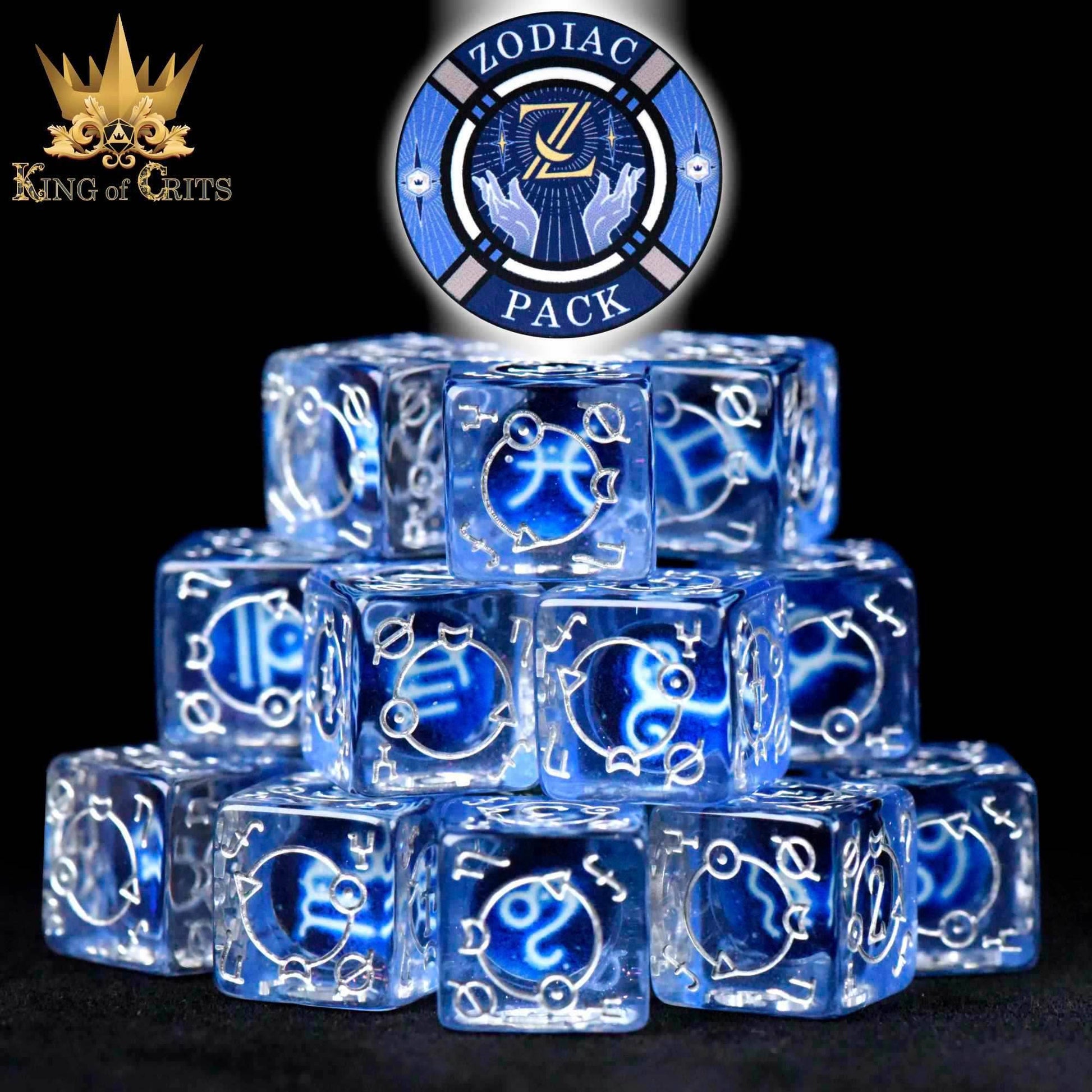 Zodiac Pack 12D6 Dice Set (Gift Box) - 