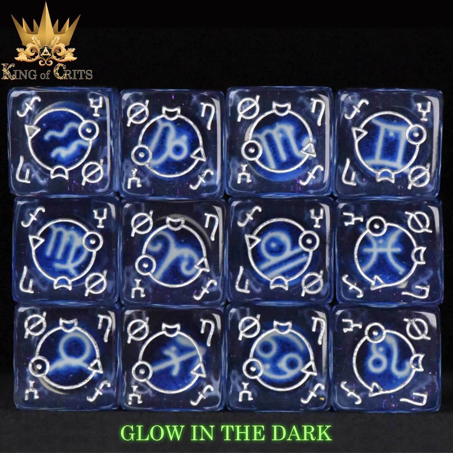 Zodiac Pack 12D6 Dice Set (Gift Box) - 