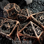 Copper Dragon Metal Dice Set (Gift Box)