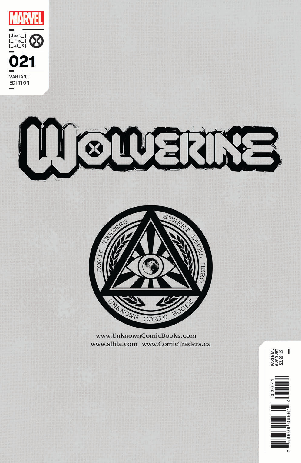 Wolverine 21 Unknown Comics Felipe Massafera Exclusive Virgin Var (05/18/2022)