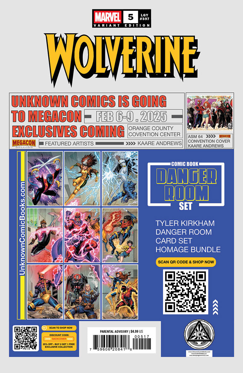 Wolverine #5 Unknown Comics Ejikure Exclusive Var (01/08/2025)