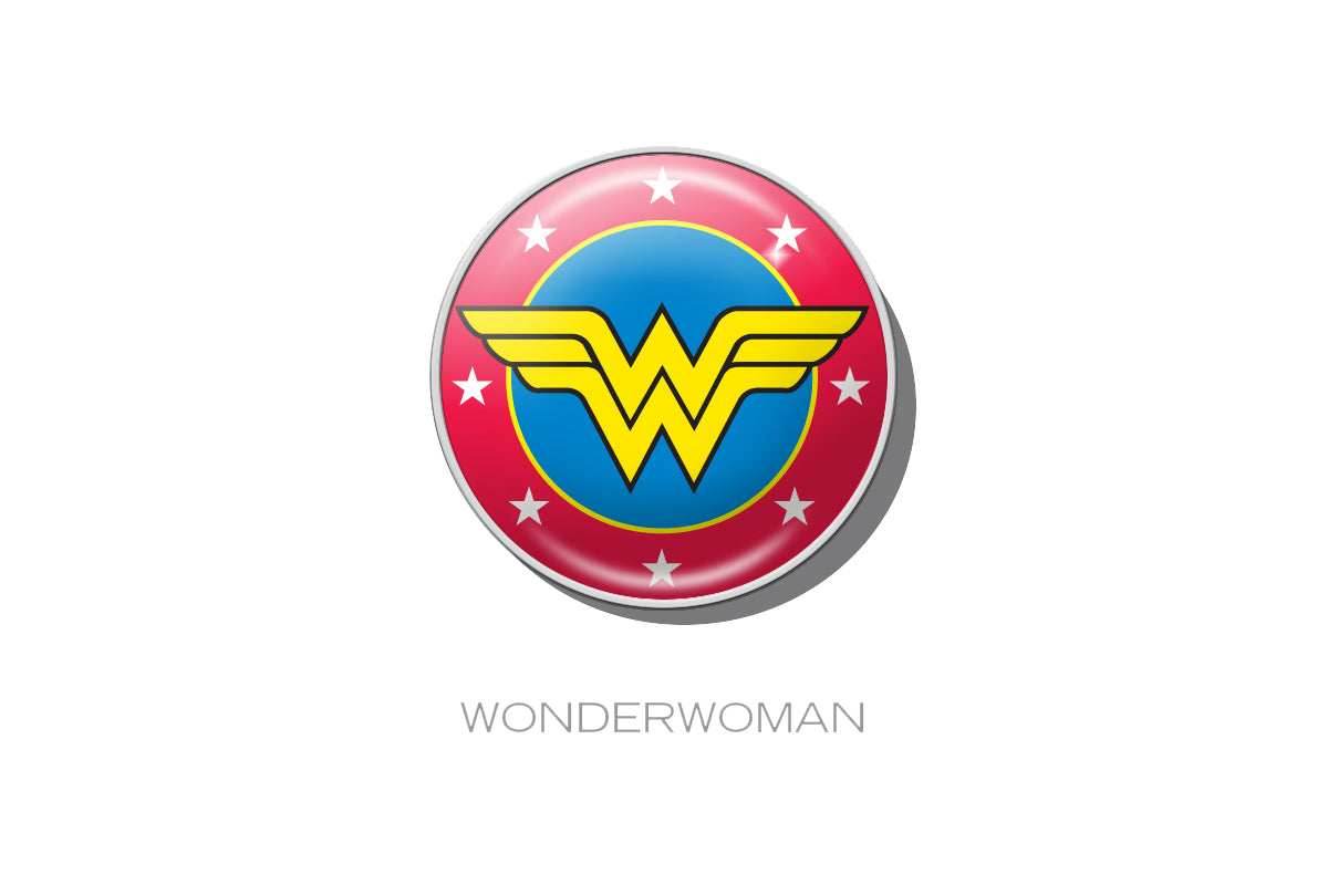 RaceDots: Magnetic Race Number Positioning System 4-Pack (Wonder Woman) - 