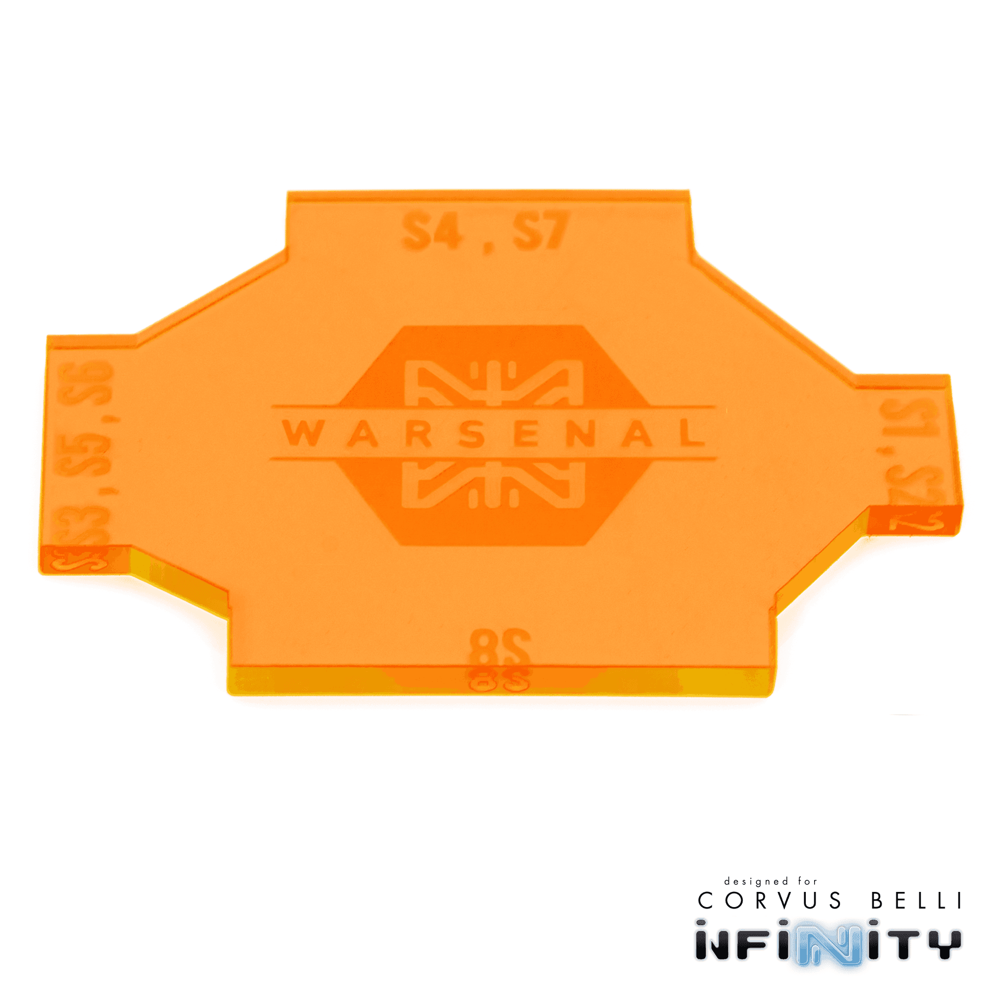 Infinity Gap Keys - Fluorescent Orange