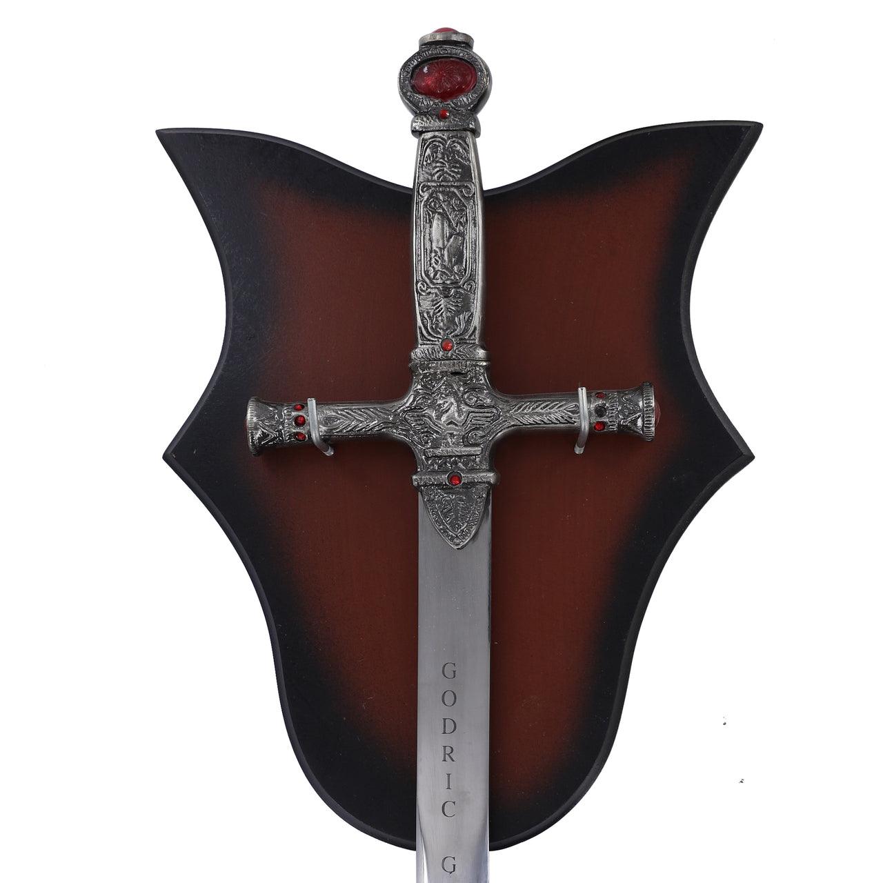 Burnt Umber Universal Sword Wall Display Plaque-2