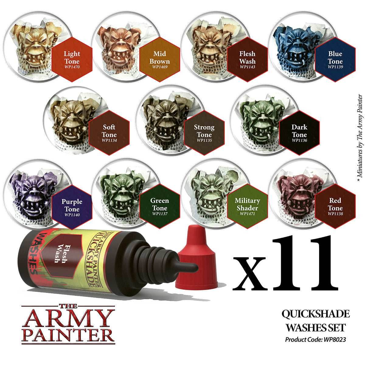 Army Painter Warpaints: Quickshade Washes Set - 