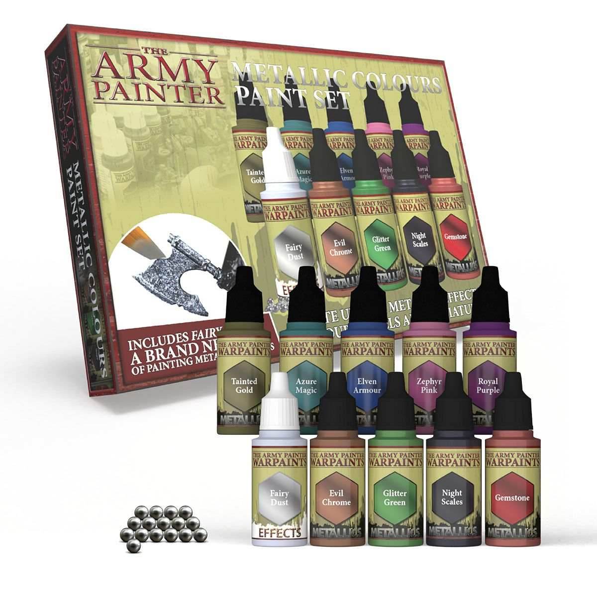 Army Painter Warpaints: Metallic Colours Paint Set - 