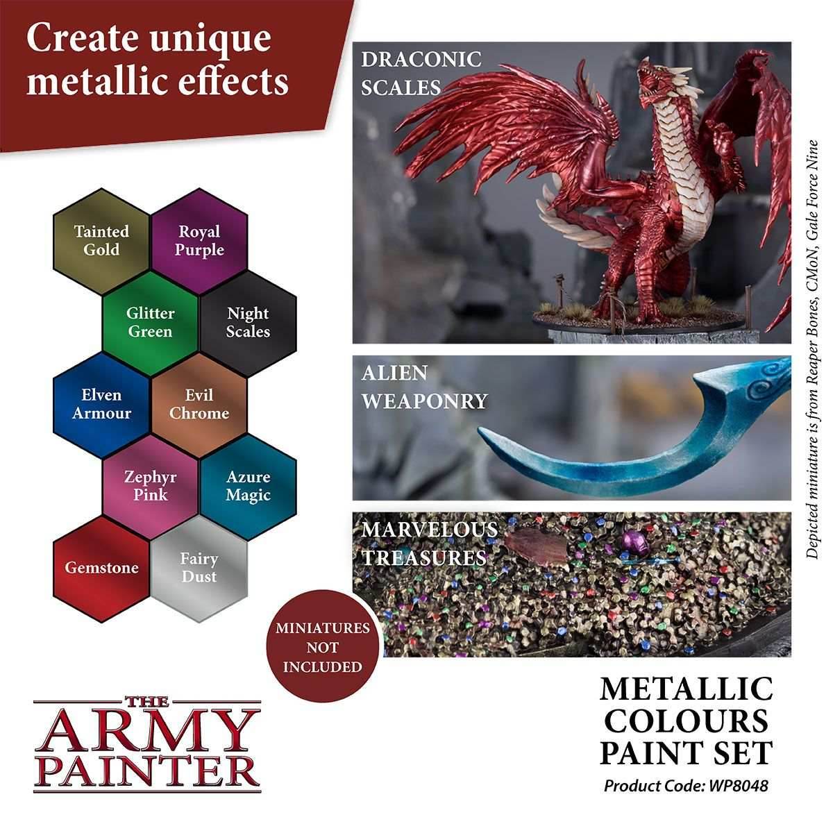 Army Painter Warpaints: Metallic Colours Paint Set - 