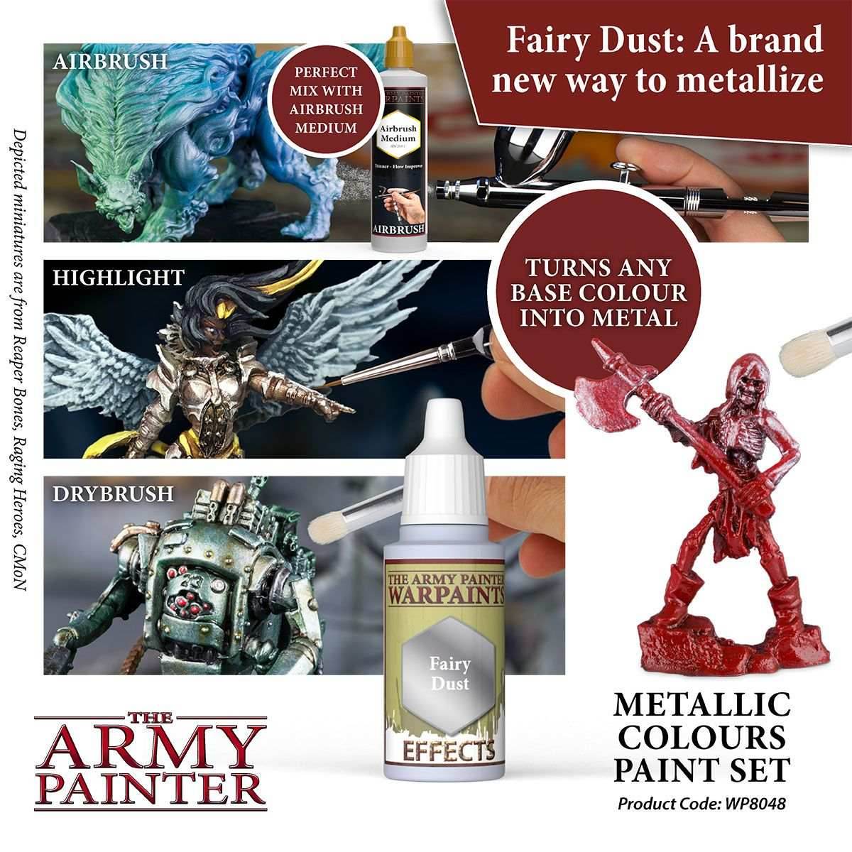 Army Painter Warpaints: Metallic Colours Paint Set - 