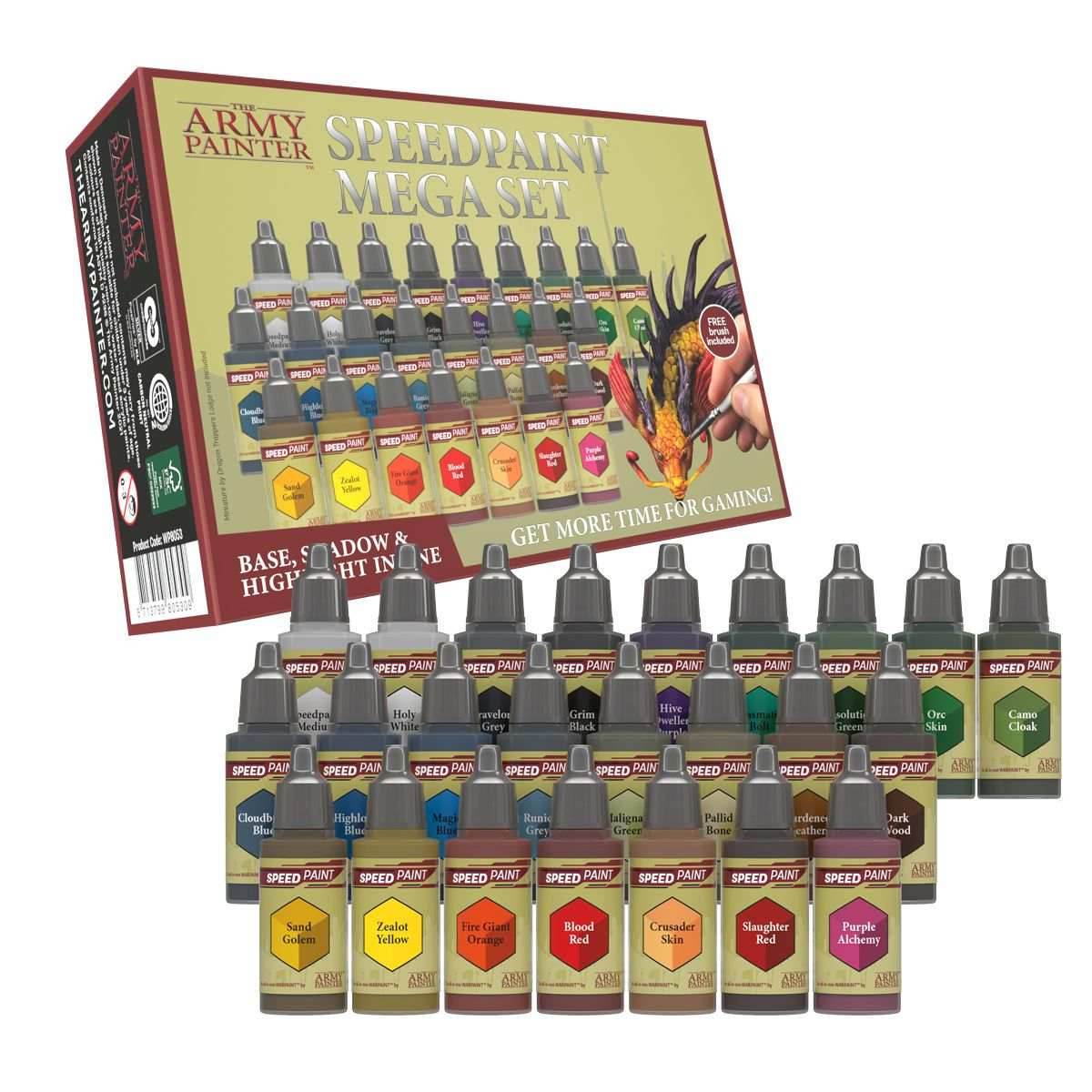 Army Painter Warpaints: Speedpaint - Mega Paint Set - 