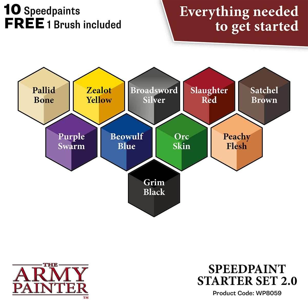 Army Painter Warpaints: Speedpaint Starter Set 2.0 - 