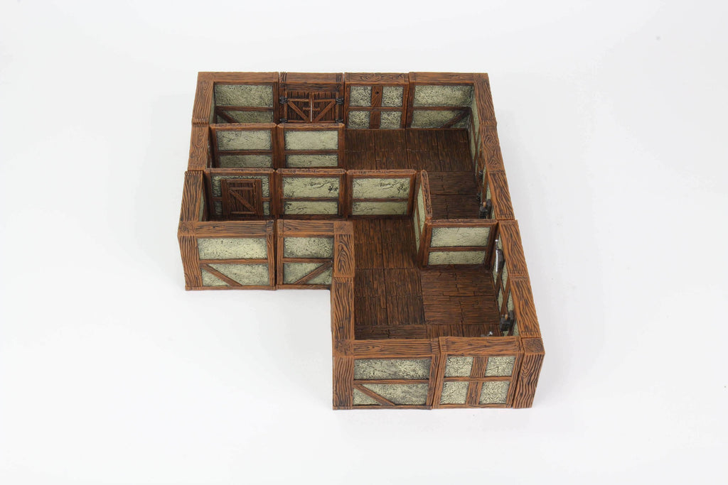 WarLock Tiles: Town & Village II - Full Height Plaster Walls - 