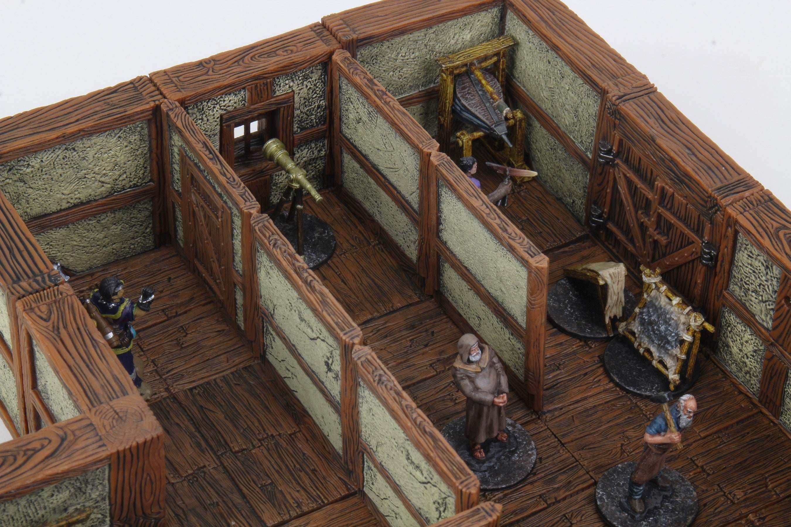 WarLock Tiles: Town & Village II - Full Height Plaster Walls - 