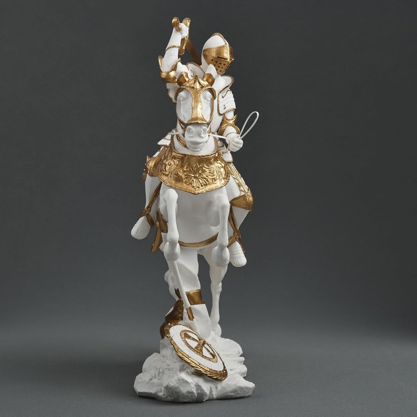 Medieval Knight Cavalry Charge Figurine