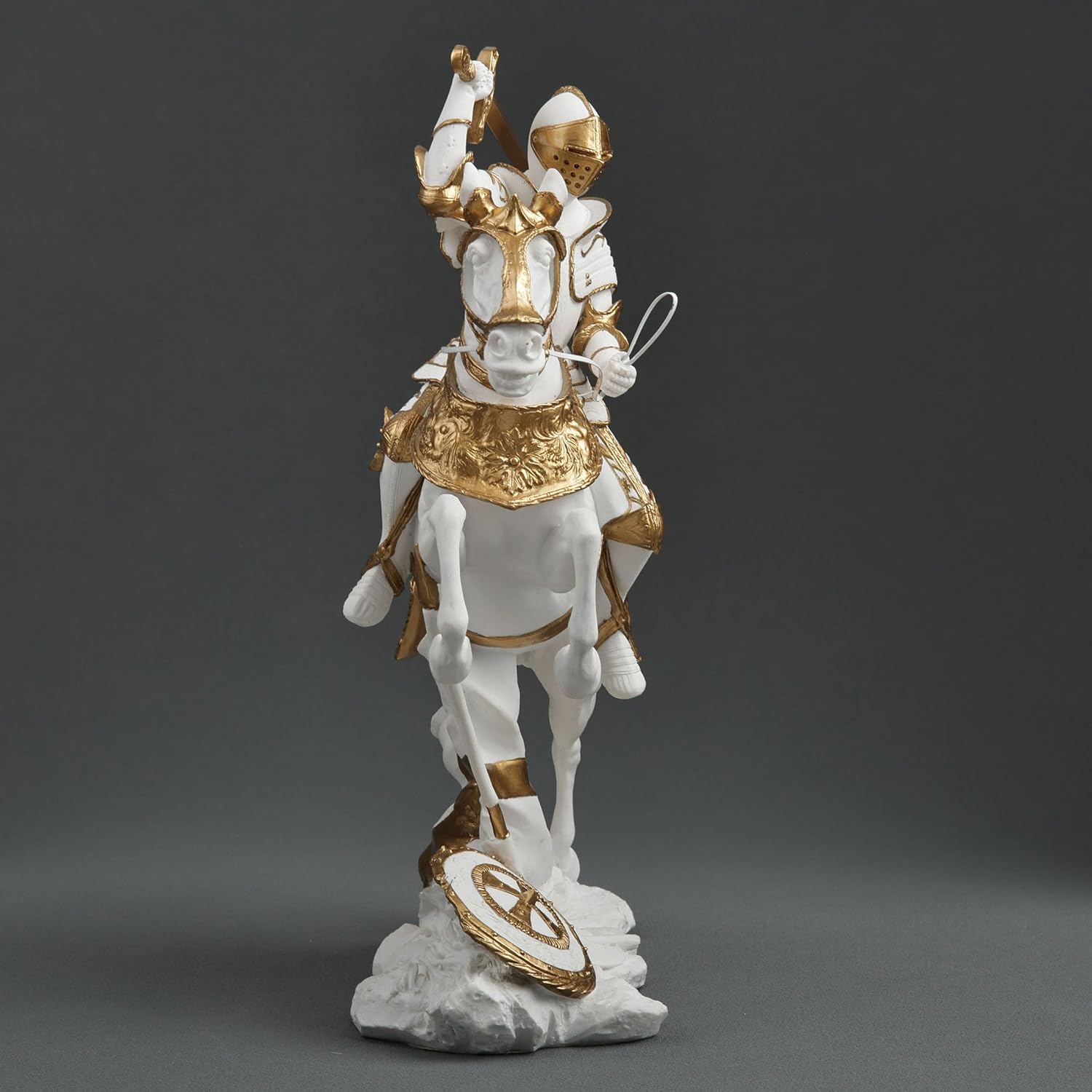Medieval Knight Cavalry Charge Figurine