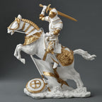 Medieval Knight Cavalry Charge Figurine