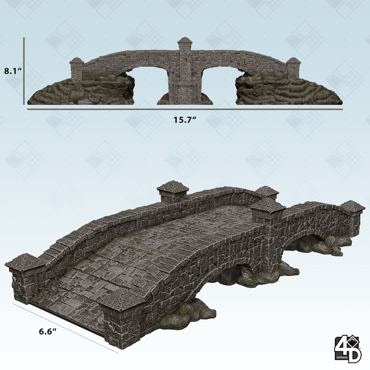 4D Settings: Stone Bridge - 
