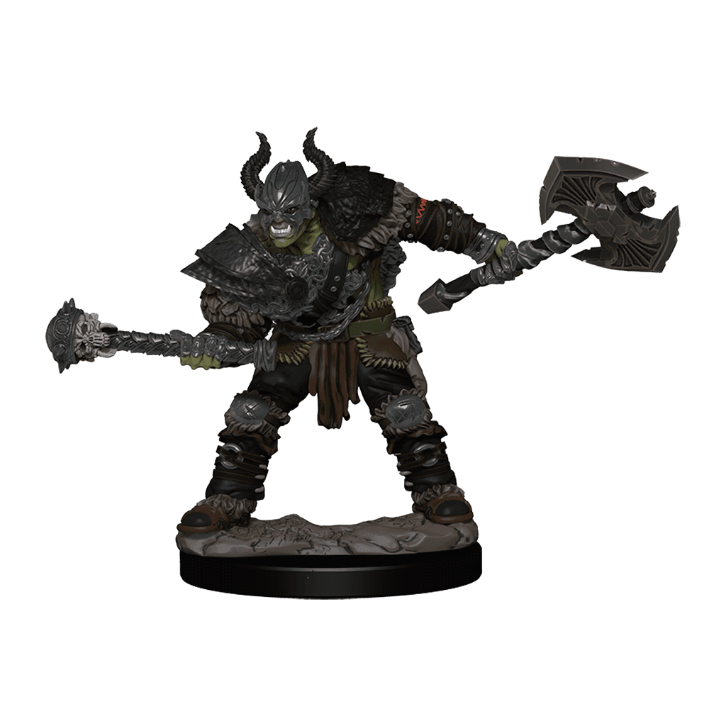 Pathfinder Battles: Half-Orc Barbarian Male - 