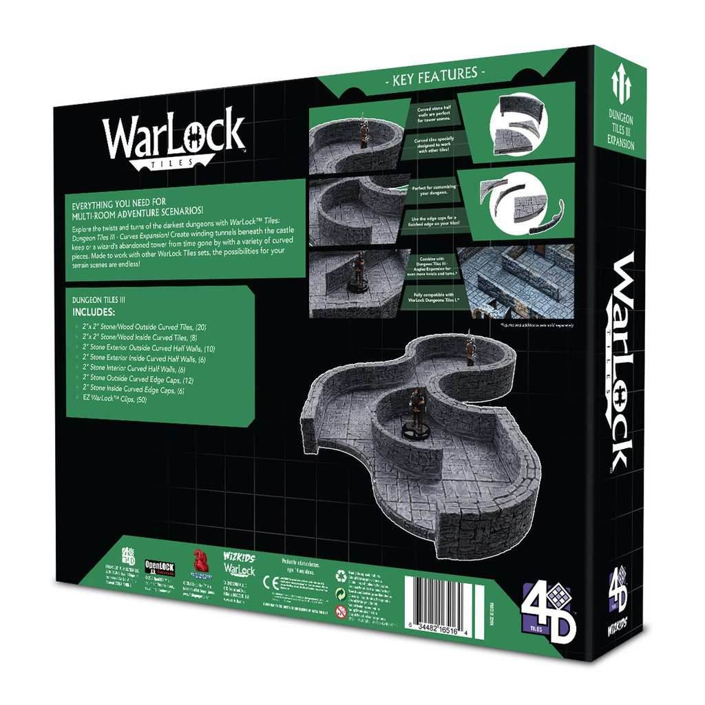 WarLock Tiles: Dungeon Tiles III - Curves Expansion - 