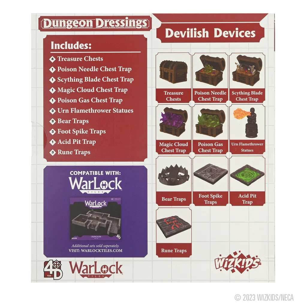 WarLock Tiles: Dungeon Dressings - Traps - Devilish Devices - 