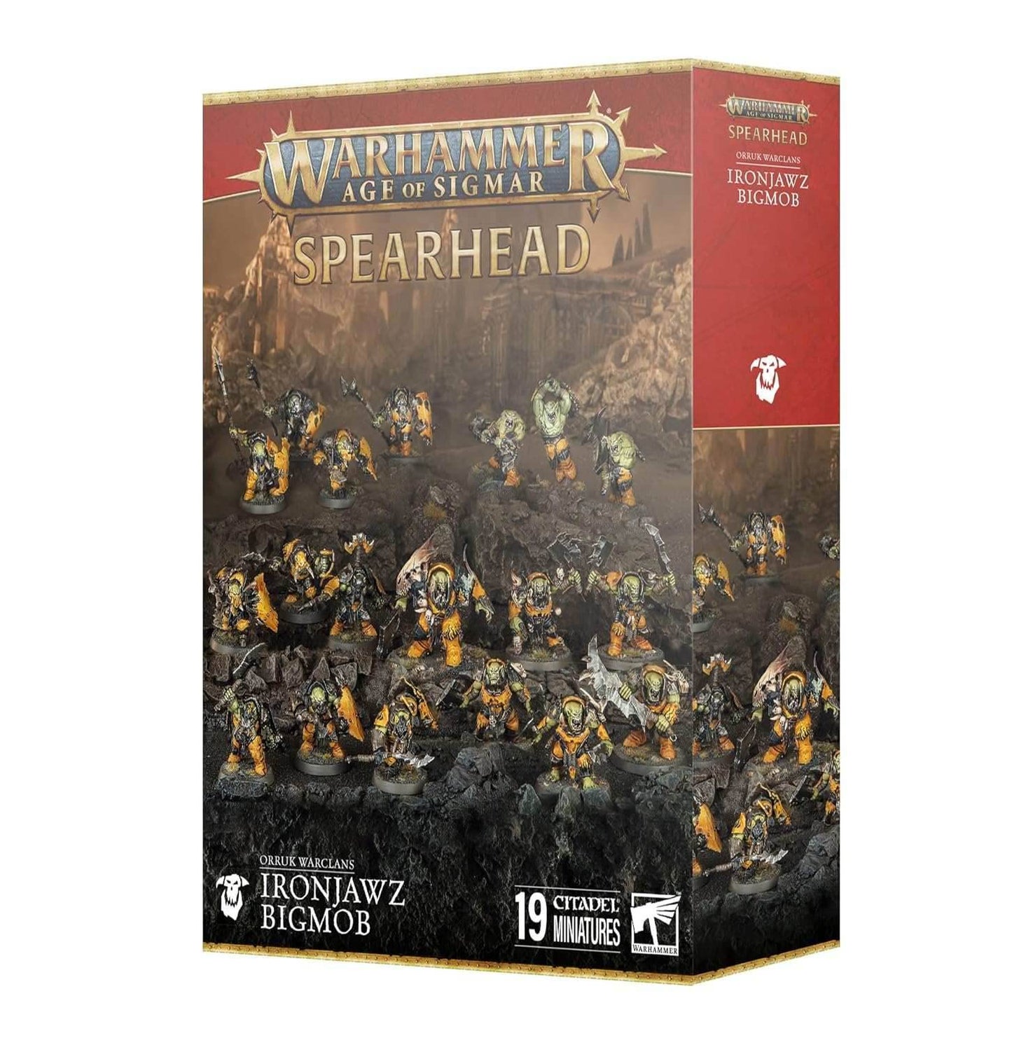 Warhammer: Age of Sigmar - Ironjaqz Bigmob - Orruk Warclans Spearhead - 