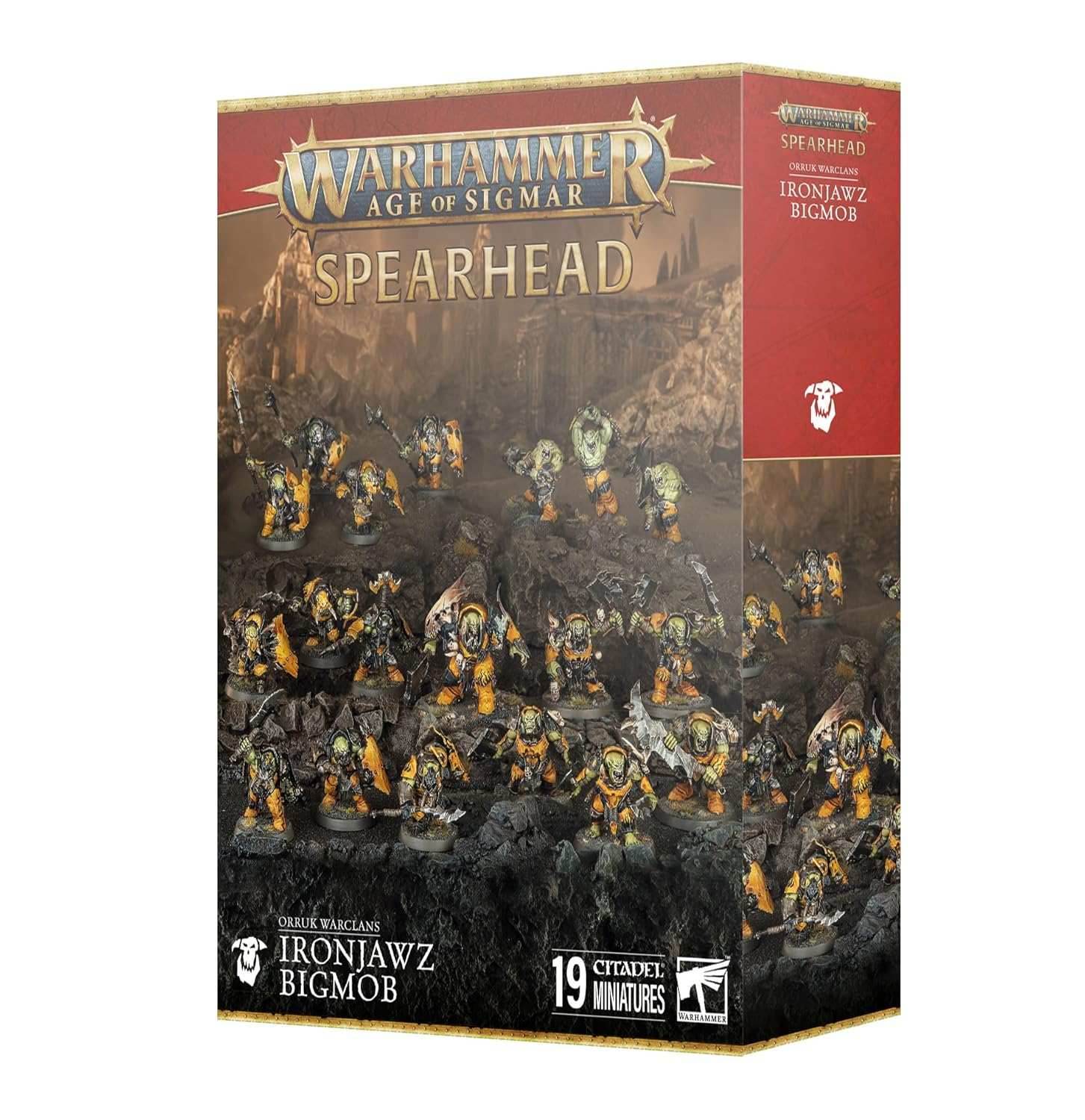 Warhammer: Age of Sigmar - Ironjaqz Bigmob - Orruk Warclans Spearhead - 