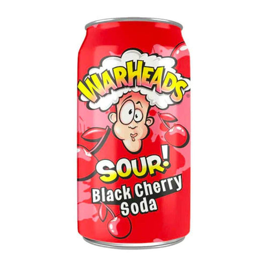 Warheads Sour Black Cherry Soda (355ml) - 