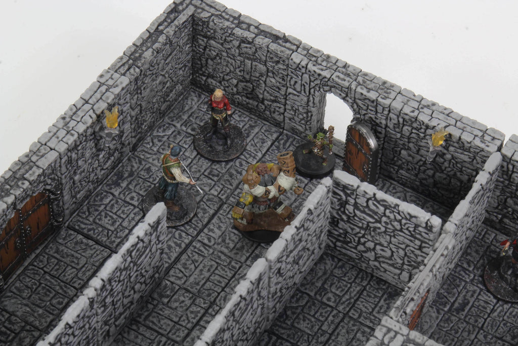 WarLock Tiles: Dungeon Tiles II – Full Height Stone Walls - 