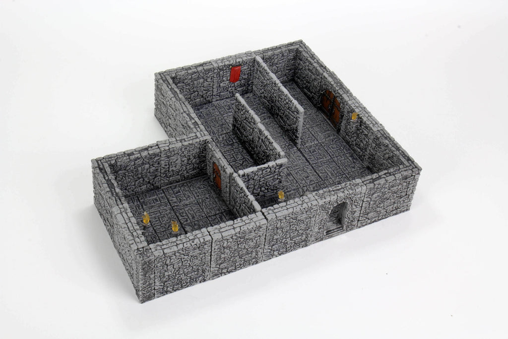 WarLock Tiles: Dungeon Tiles II – Full Height Stone Walls - 