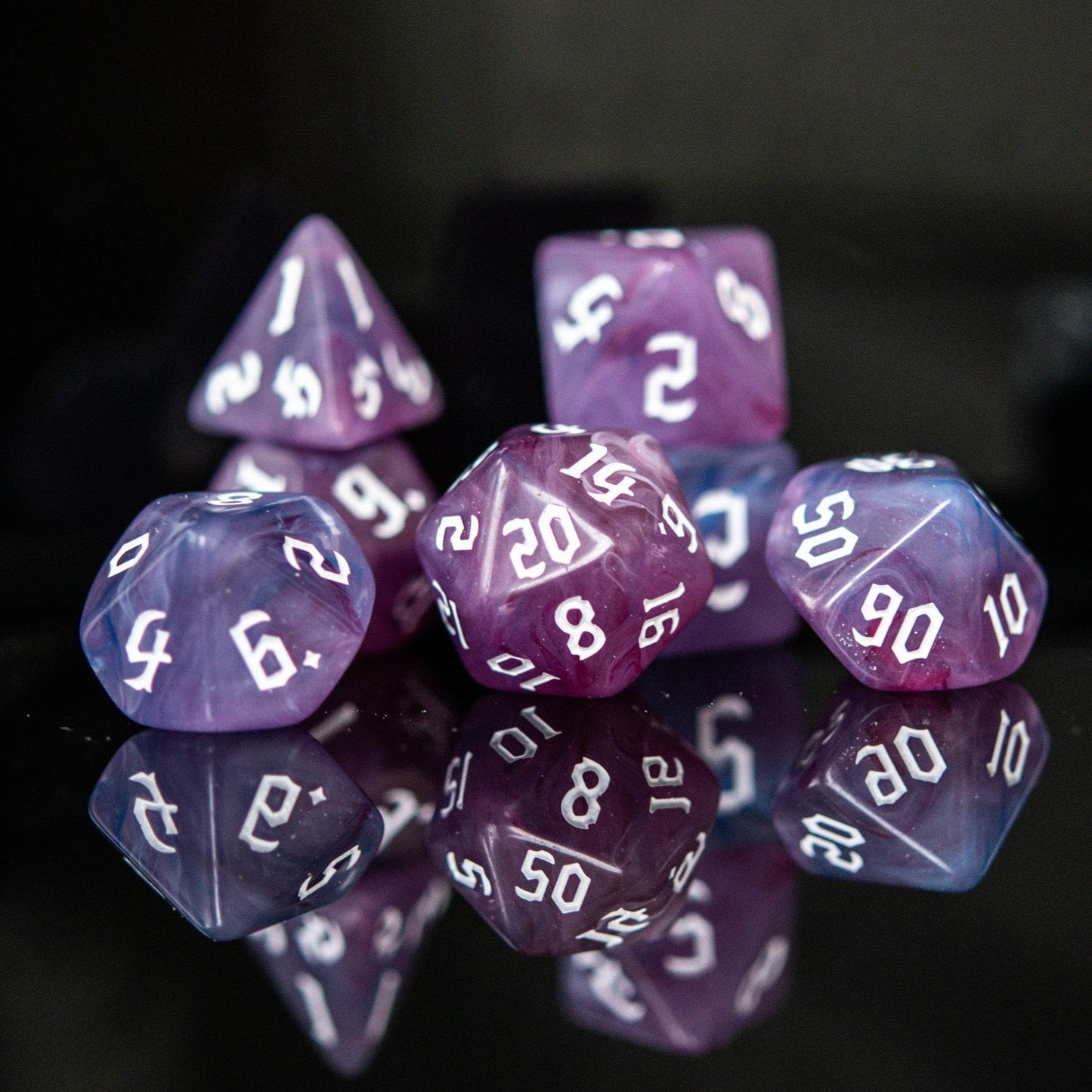 Warlock Class Acrylic Dice Set - 